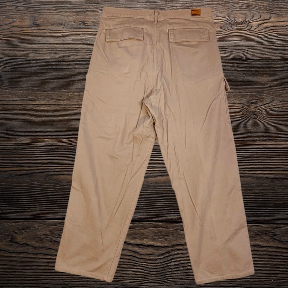 Vintage Levis Black Bat Wing Tag Mens Cargo 36x30 Pants Khaki Bedford Cord Y2K - Picture 2 of 9